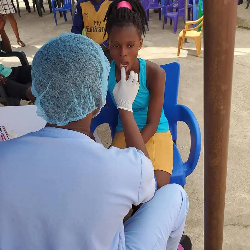 Volunteers from SAME Foundation interacting with orphaned children during outreach program