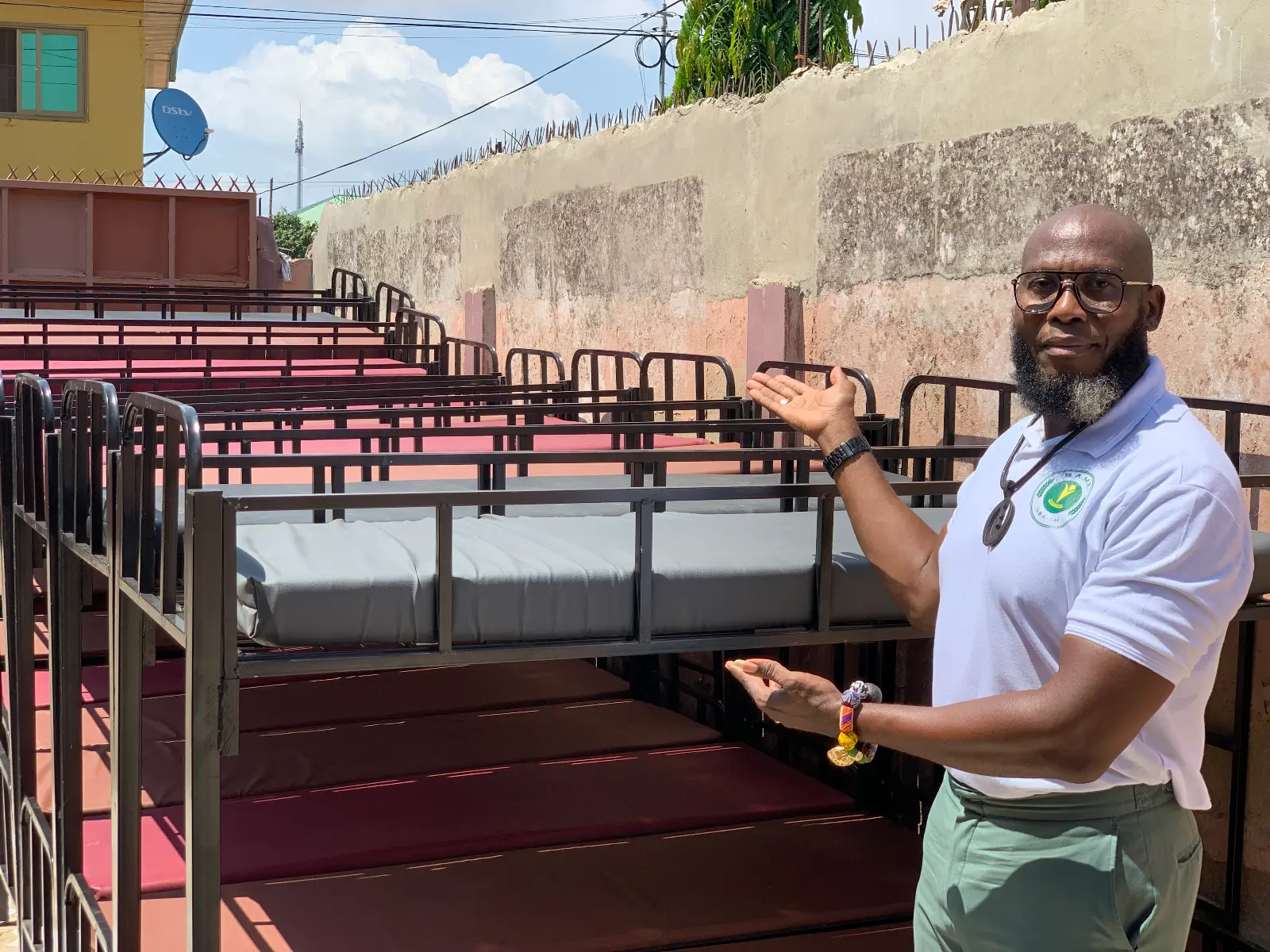 SAME Foundation team providing food and supplies to orphanage children in Ghana